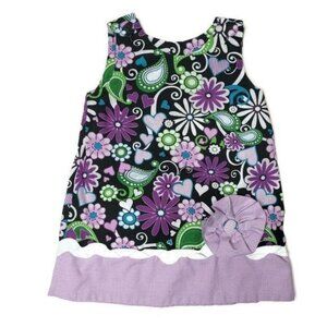 Stellybelly Toddlers 2T Floral Sleeveless sun summer fall spring Dress Cotton